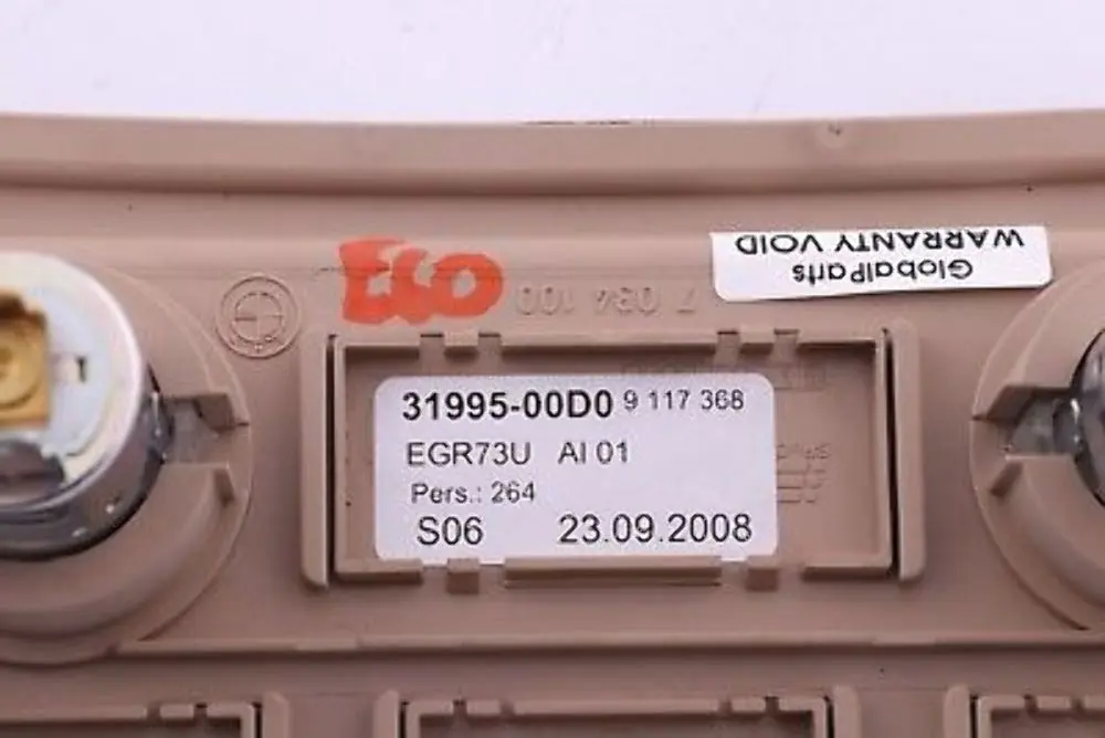 BMW 5er E60 E61 Mittelkonsole hinten Zigarettenanzünder Cremebeige - SKU 9147012 - Teilenummer 7141357