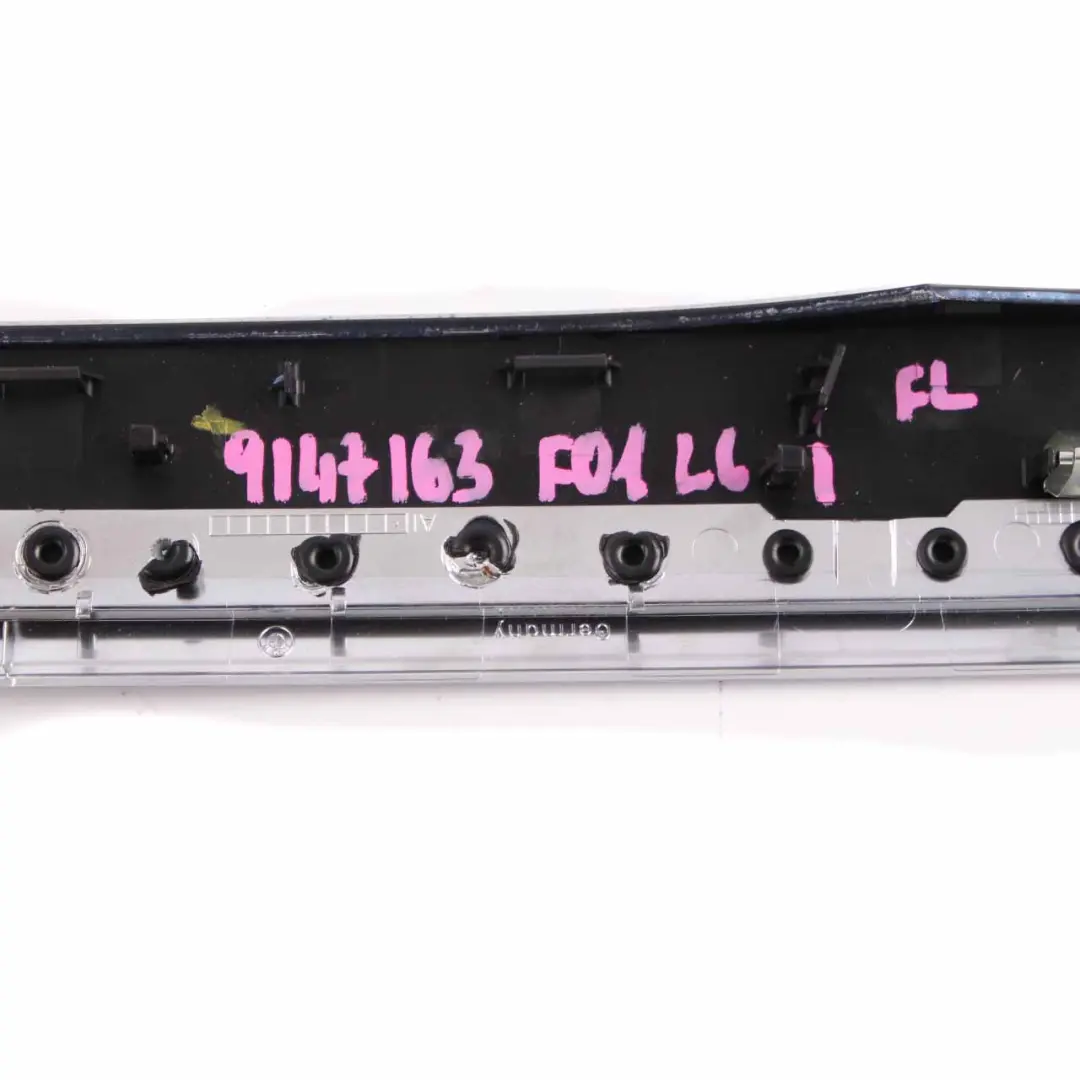 Trim Strip Door BMW F01 LCI Front Left Cover Aluminium Satin Polished to with Part number 9147163 Trim Strip Door BMW F01 LCI Front Left Cover Aluminium Satin Polished - SKU 9147163 - Part number 9147163