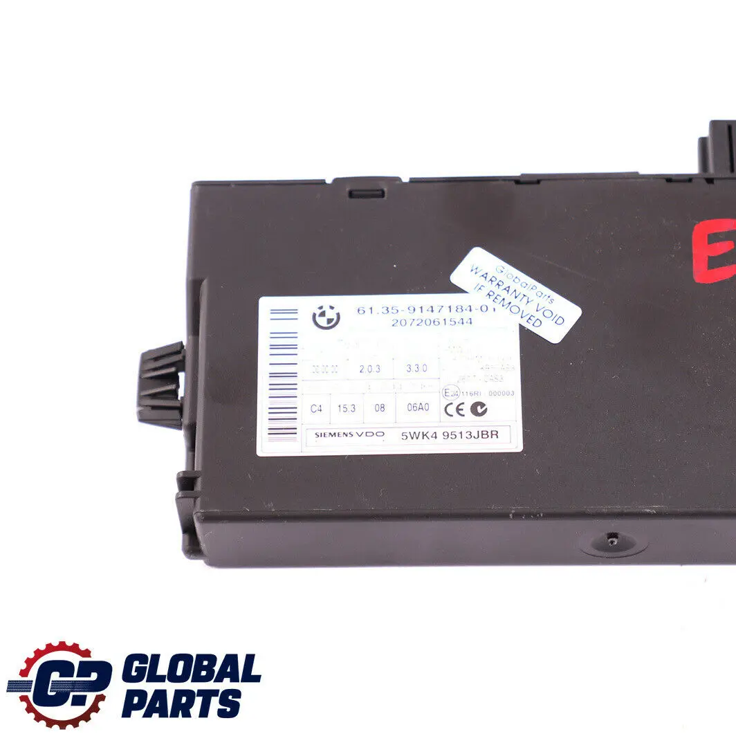 Steuergerät CAS ECU CAS 3 für BMW 1 3 5 er E60 E87 E90 mit Teilenummer 9147184 BMW 1 3 5 er E60 E87 E90 Steuergerät CAS ECU CAS 3 - SKU 9147184 - Teilenummer 9147184