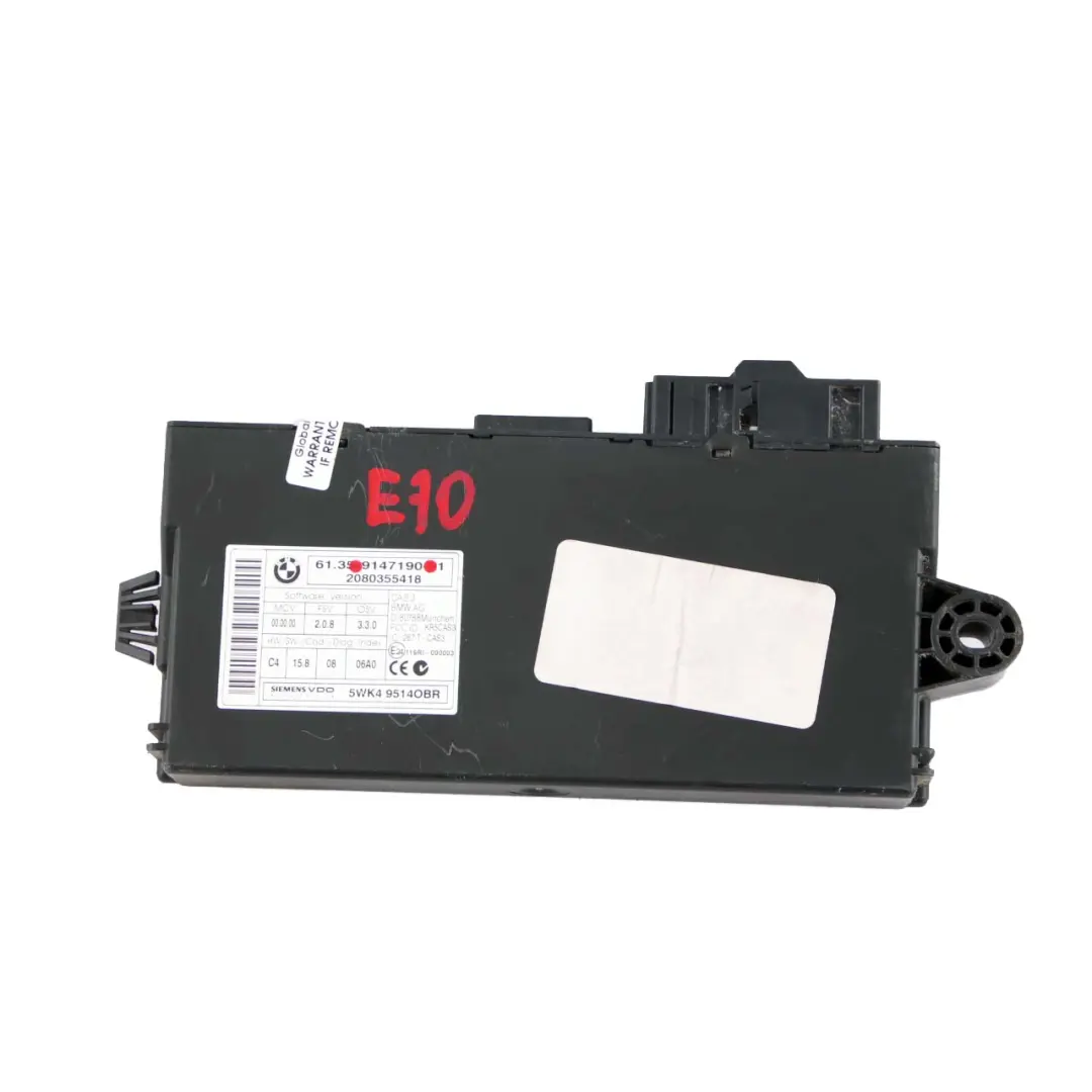 BMW E60 E61 LCI E90 E91 E92 CAS3 Unità controllo Modulo lettura chiave - SKU 9147190 - Numero di parte 9147190