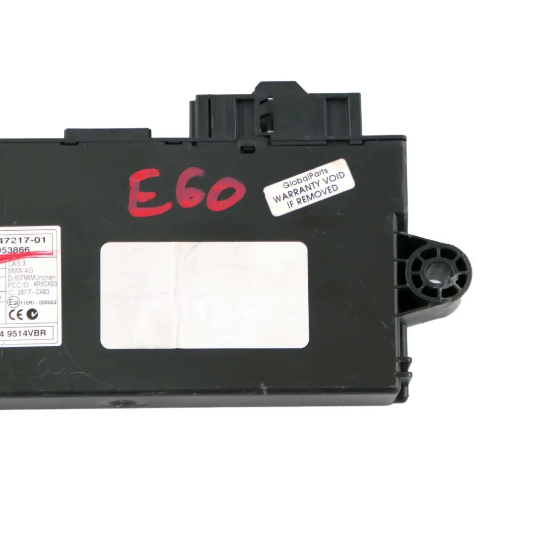 CAS3 Control Unit Key Reading Module to BMW E60 E81 E87 E90 E91 E92 E93 with Part number 9147217 BMW E60 E81 E87 E90 E91 E92 E93 CAS3 Control Unit Key Reading Module - SKU 9147217 - Part number 9147217
