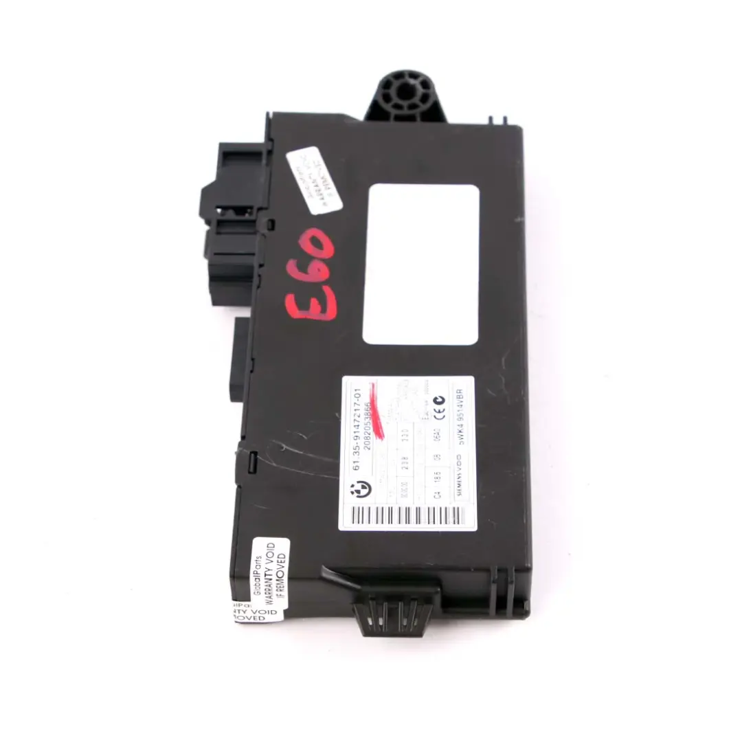 CAS3 Control Unit Key Reading Module to BMW E60 E81 E87 E90 E91 E92 E93 with Part number 9147217 BMW E60 E81 E87 E90 E91 E92 E93 CAS3 Control Unit Key Reading Module - SKU 9147217 - Part number 9147217