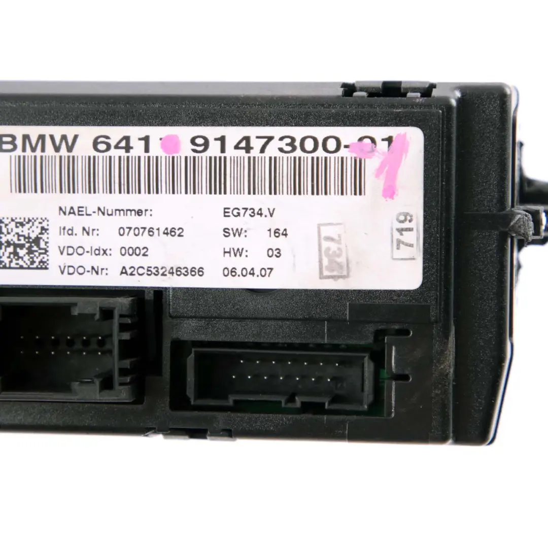 BMW E92 E93 Air Conditioning Panel Automatic Heater A/C Control Panel - SKU 9147300-1 - Part number 9147300