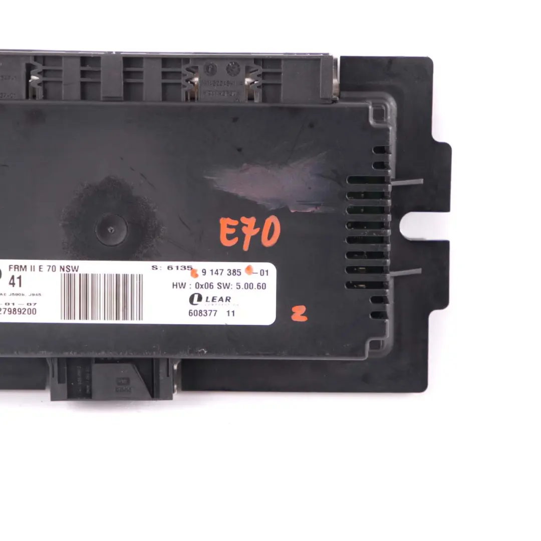 Footwell Light Module Control Unit ECU FRM II NSW Lear to BMW X5 E70 with Part number 9147385 BMW X5 E70 Footwell Light Module Control Unit ECU FRM II NSW Lear - SKU 9147385 - Part number 9147385
