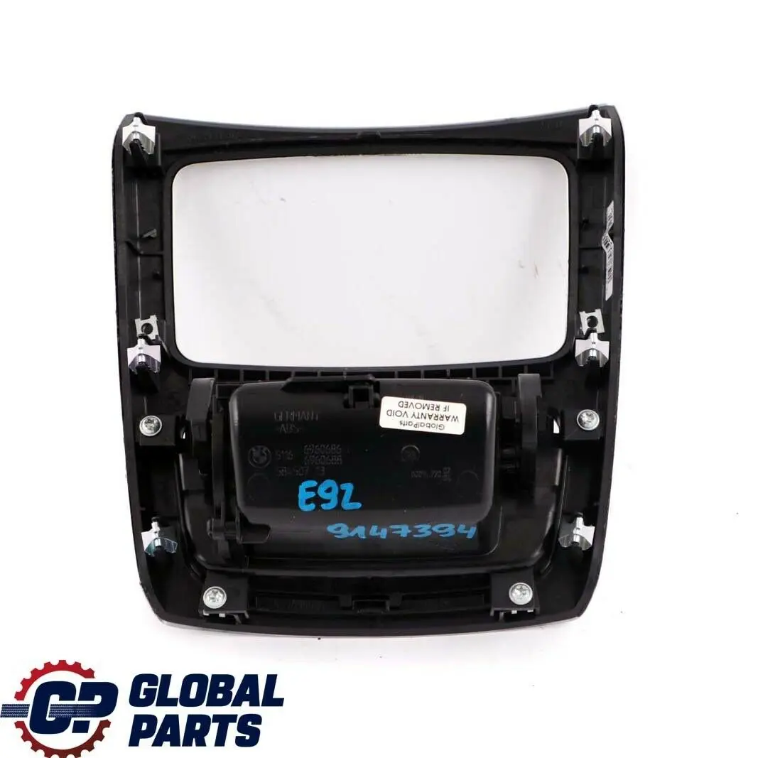 BMW 3 Series E92 E93 Centre Console Rear Ashtray Air Vent Aluminium Feinschliff - SKU 9147394 - Part number 9147394