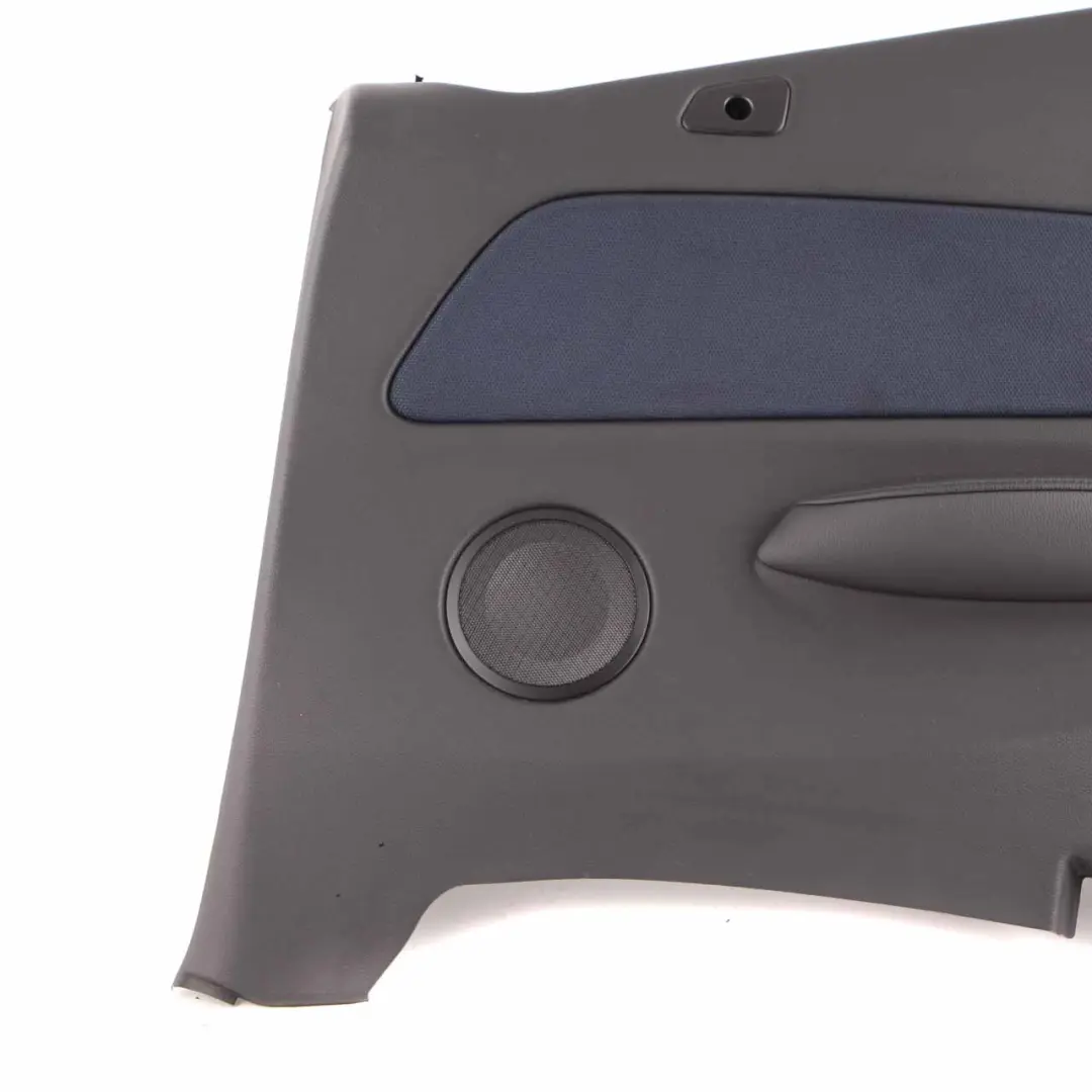 Lateral Trim Panel Rear Right O/S Cabrio Cloth Fabric Monaco Blue to BMW E88 with Part number 9147708 BMW E88 Lateral Trim Panel Rear Right O/S Cabrio Cloth Fabric Monaco Blue - SKU 9147708 - Part number 9147708