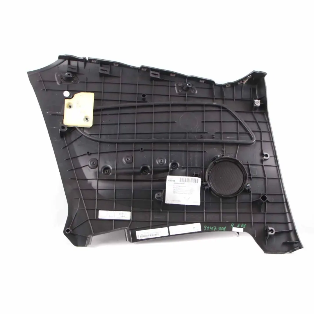 Lateral Trim Panel Rear Right O/S Cabrio Cloth Fabric Monaco Blue to BMW E88 with Part number 9147708 BMW E88 Lateral Trim Panel Rear Right O/S Cabrio Cloth Fabric Monaco Blue - SKU 9147708 - Part number 9147708