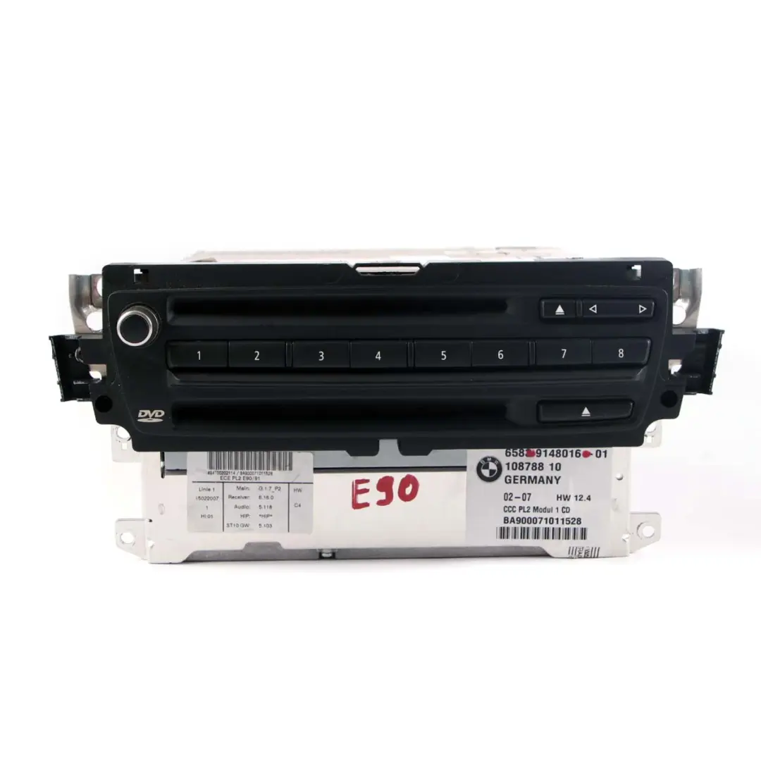 Professional CCC DVD Navigationssystem Controller für BMW E90 E91 E92 mit Teilenummer 9148016 BMW E90 E91 E92 Professional CCC DVD Navigationssystem Controller - SKU 9148016-1 - Teilenummer 9148016