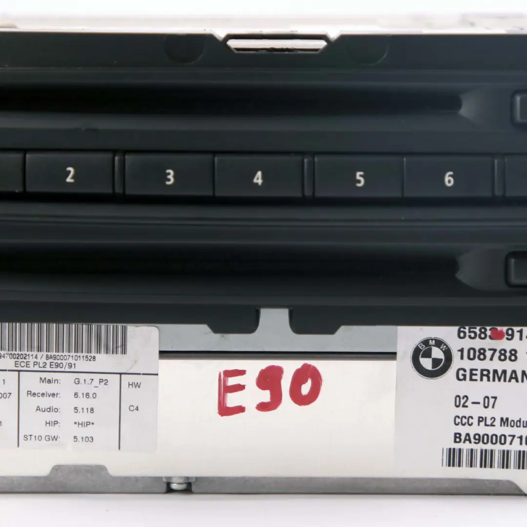 Professional CCC DVD Navigation System Controller BMW E90 E91 E92 - SKU 9148016 - Part number 9148016