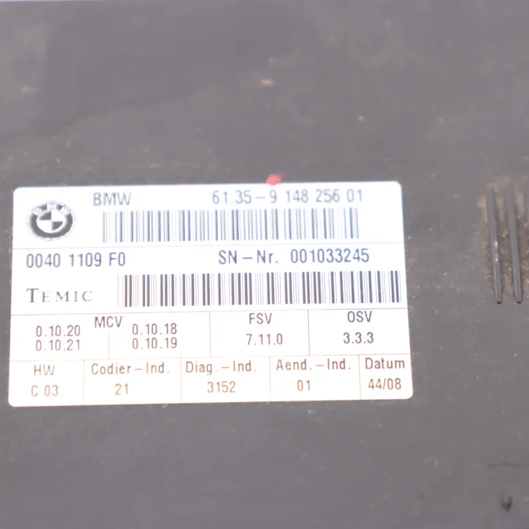 Moduł Sterownik Przedniego Prawego Fotela ECU Temic do BMW E60 o numerze 9148256 BMW E60 Moduł Sterownik Przedniego Prawego Fotela ECU Temic - SKU 9148256 - Numer Części 9148256