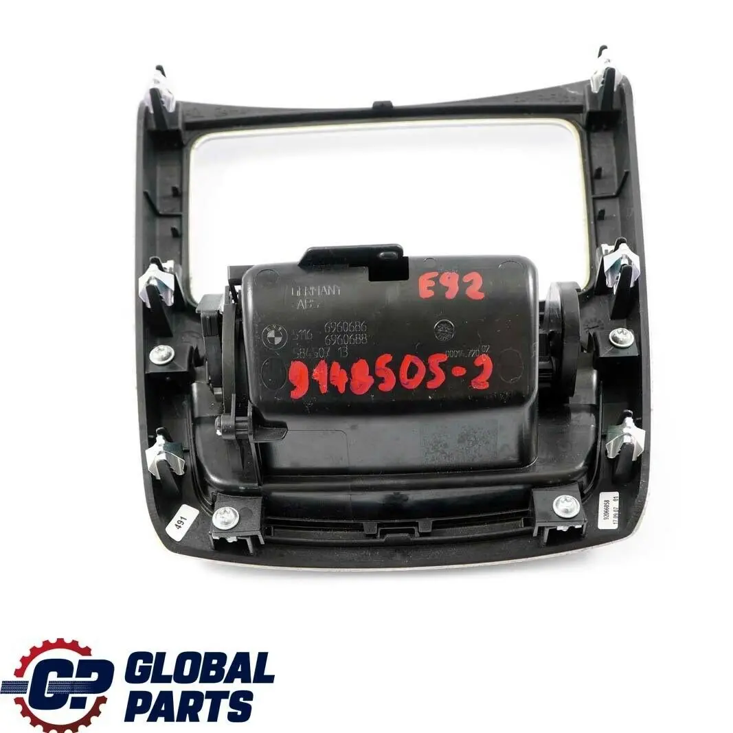 Consola Trasera Bandeja Cubierta Funda Almacenamiento Glaciar Silber para BMW E92 E93 con número de pieza 9148505 BMW E92 E93 Consola Trasera Bandeja Cubierta Funda Almacenamiento Glaciar Silber - SKU 9148505-2 - Número de pieza 9148505