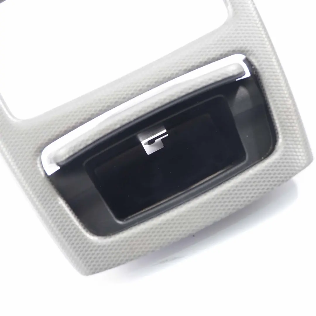 BMW E92 E93 Console Centrale Posacenere Vassoio Posteriore Coperchio Argento - SKU 9148505-3 - Numero di parte 9148505