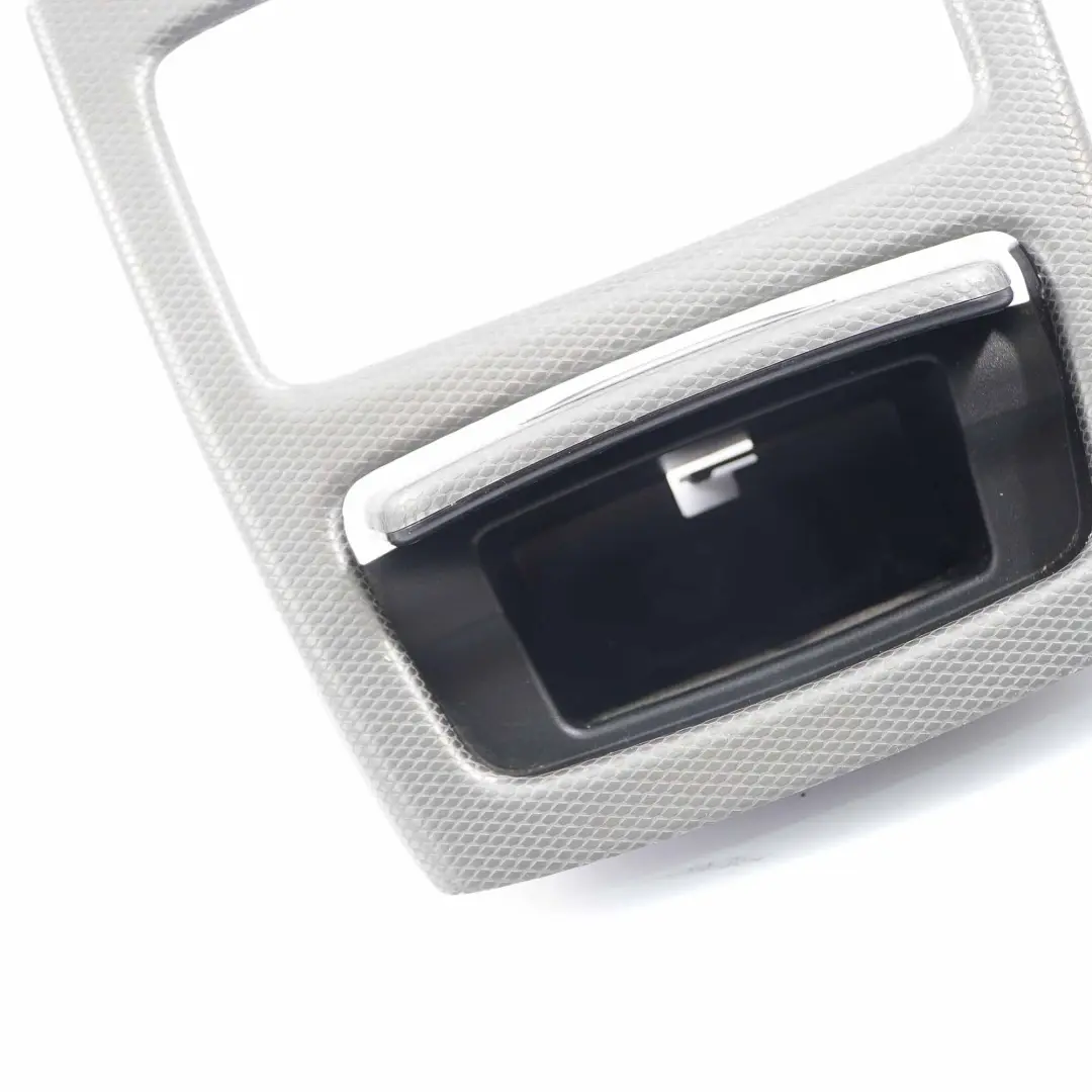 BMW E92 E93 Console Centrale Posacenere Vassoio Posteriore Coperchio Argento - SKU 9148505-3 - Numero di parte 9148505