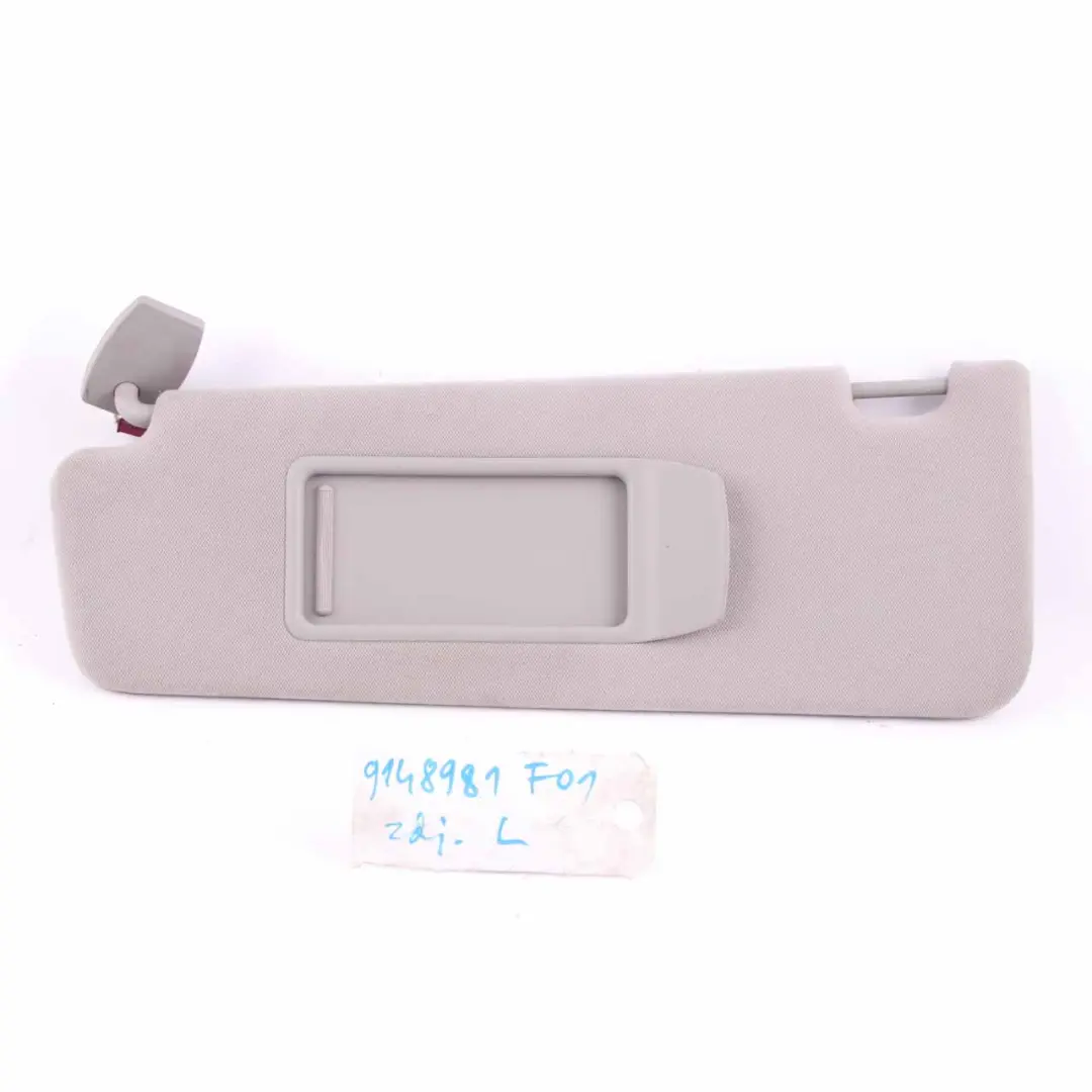 Sun Visor Illuminated Make-Up Lamp Front Left Everest Grey to BMW F01 F02 with Part number 9148981 BMW F01 F02 Sun Visor Illuminated Make-Up Lamp Front Left Everest Grey - SKU 9148981 - Part number 9148981
