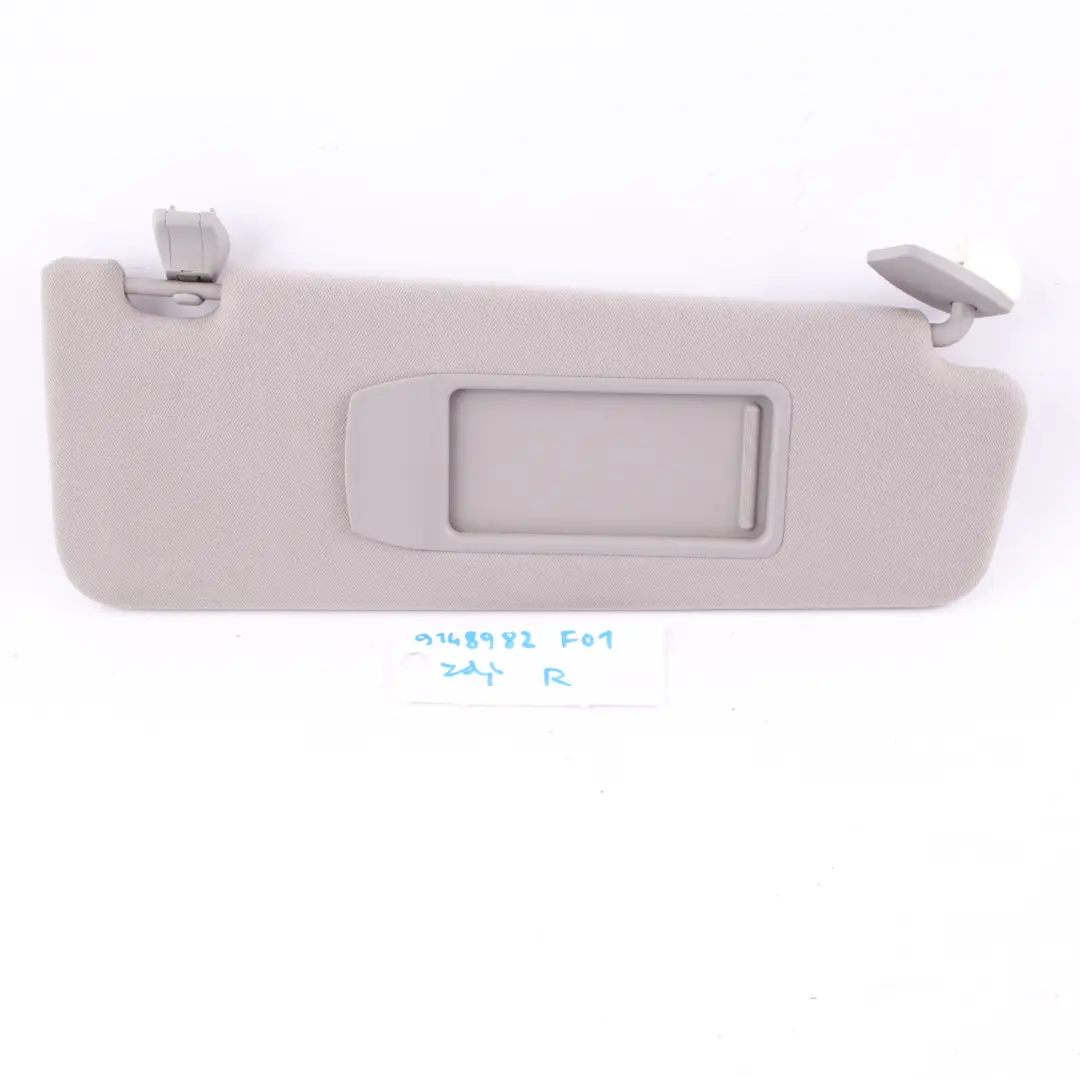 BMW F01 F02 Sun Visor Illuminated Make-Up Lamp Front Right Everest Grey - SKU 9148982 - Part number 9148982