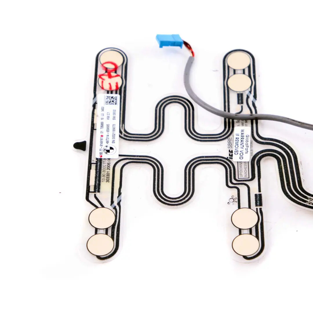 Asiento Delantero Sensor de Ocupación Airbag para BMW X5 X6 Serie E70 E71 con número de pieza 9149161 BMW X5 X6 Serie E70 E71 Asiento Delantero Sensor de Ocupación Airbag - SKU 9149161 - Número de pieza 9149161