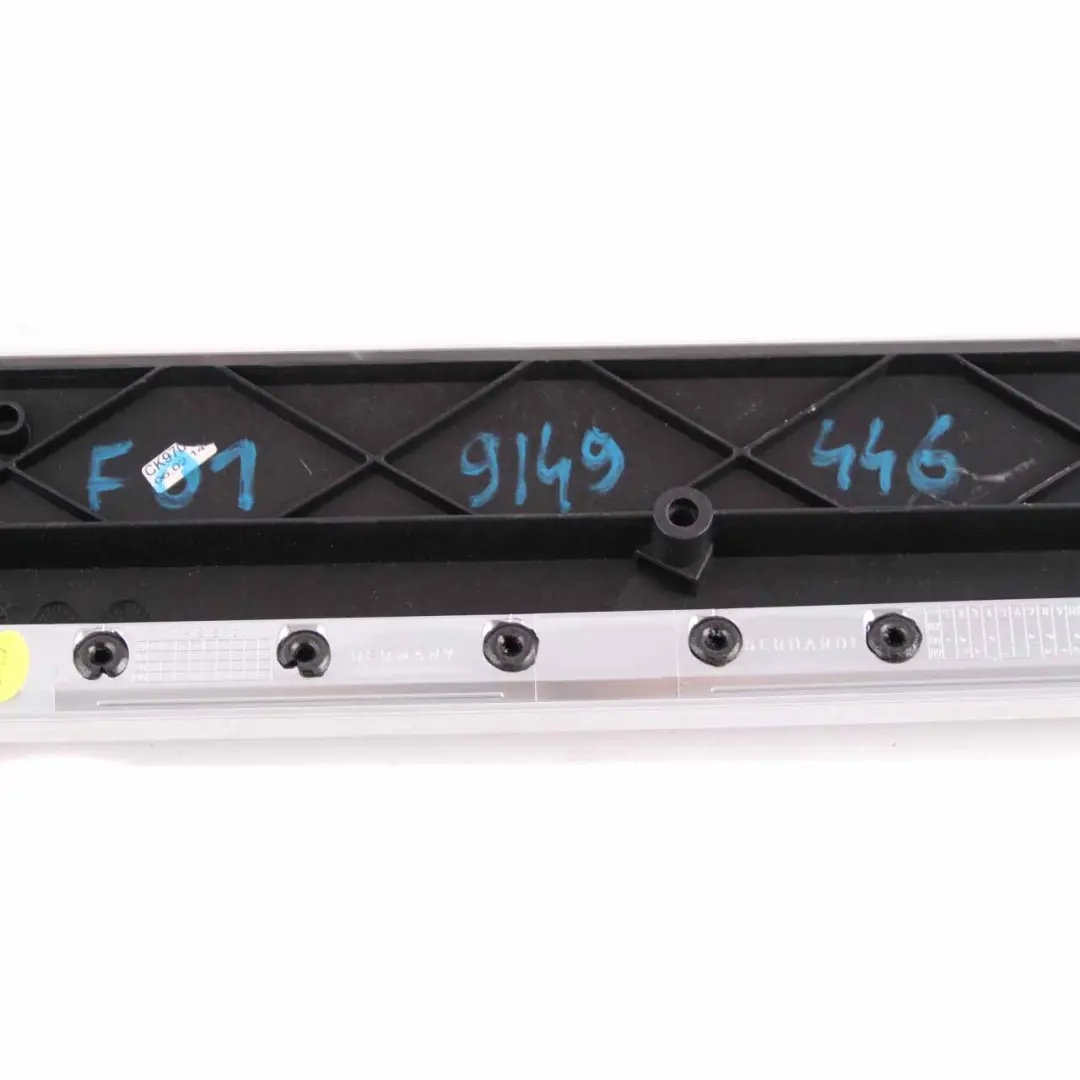 Trim Rear Window Shelf Aluminium Fine Ground to BMW F01 F02 with Part number 9149446 BMW F01 F02 Trim Rear Window Shelf Aluminium Fine Ground - SKU 9149446 - Part number 9149446