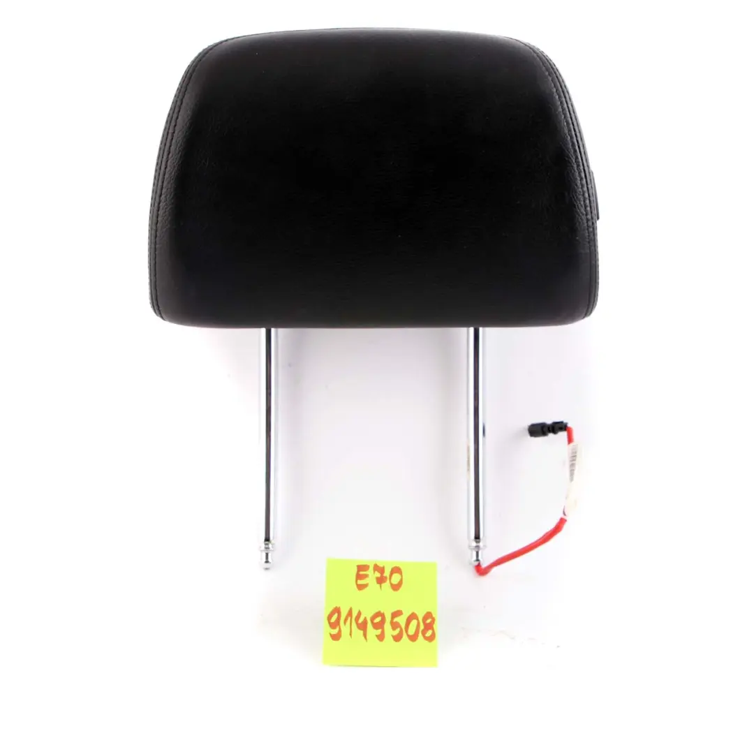 BMW X5 X6 E70 E71 Front Sport Seat Electric Headrest Leather Black - SKU 9149508 - Part number 9149508