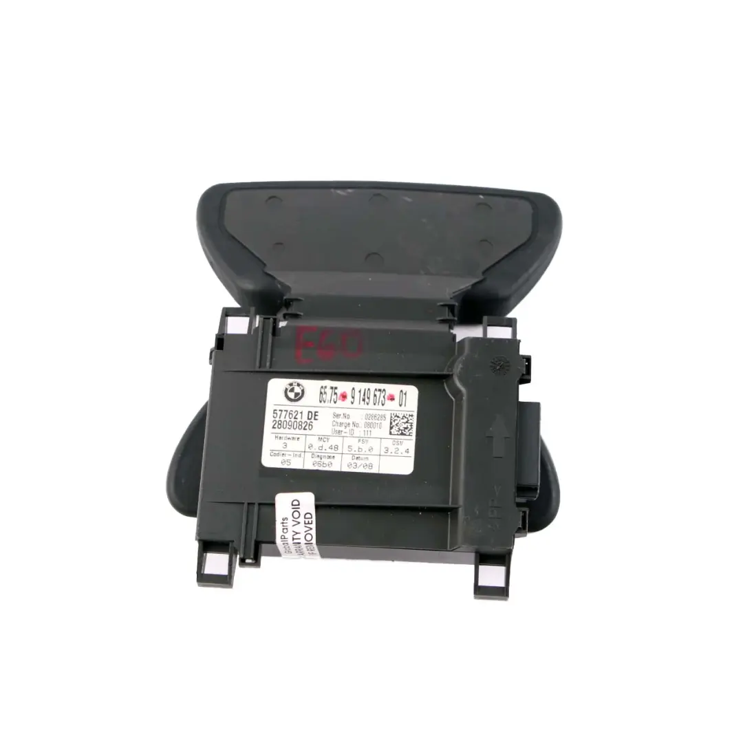 Alarm System Unit Ultra Sonic Module to BMW 5 Series E60 E61 LCI with Part number 9149673 BMW 5 Series E60 E61 LCI Alarm System Unit Ultra Sonic Module - SKU 9149673 - Part number 9149673