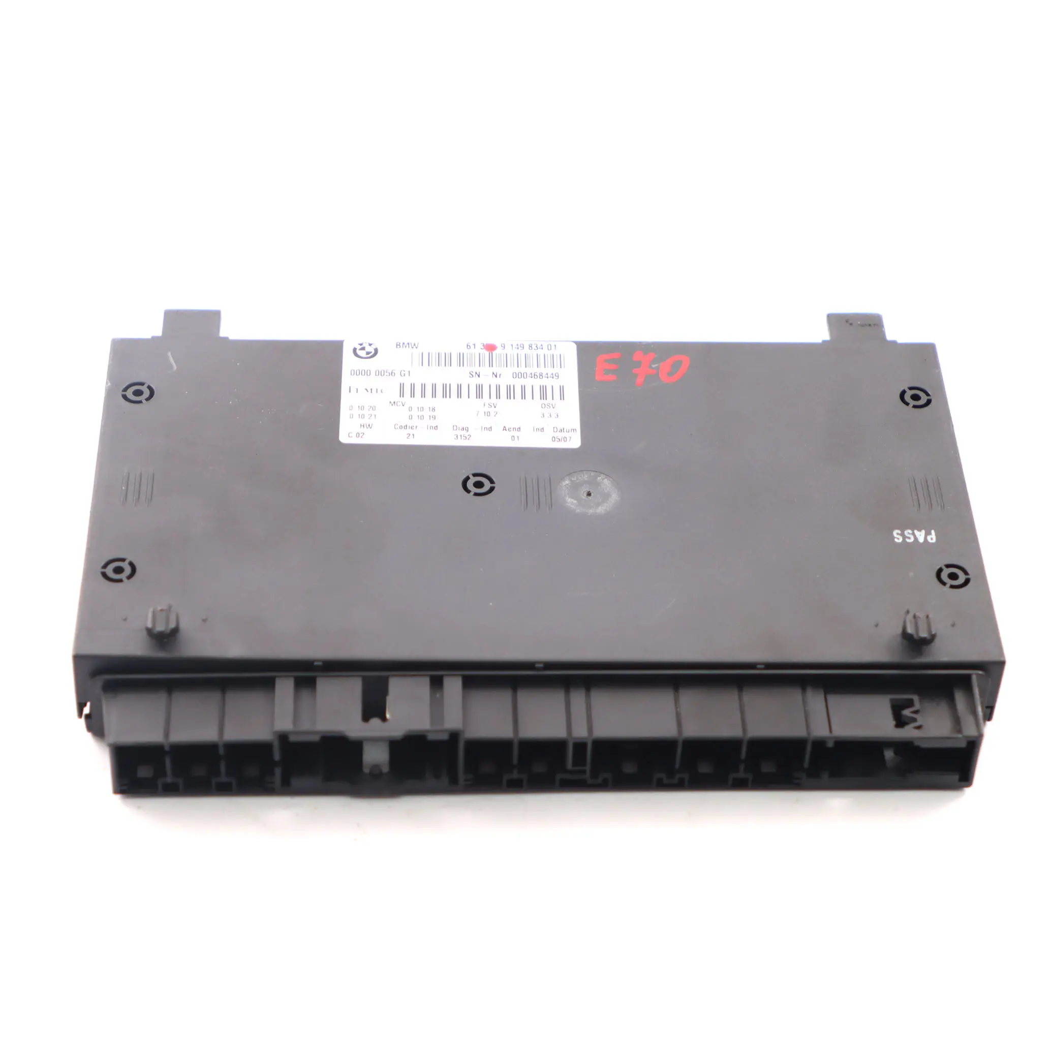 BMW X5 E70 Module de Contrôle des Sièges Avant ECU Gauche Droite 9149834