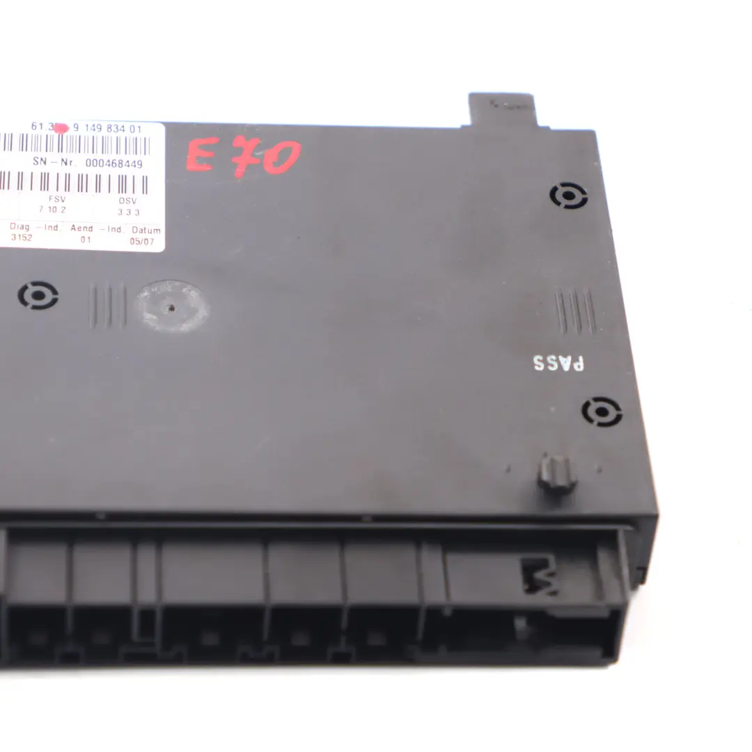 Asiento Delantero Unidad Control Módulo ECU Izquierda Derecha para BMW X5 E70 con número de pieza 9149834 BMW X5 E70 Asiento Delantero Unidad Control Módulo ECU Izquierda Derecha - SKU 9149834 - Número de pieza 9149834