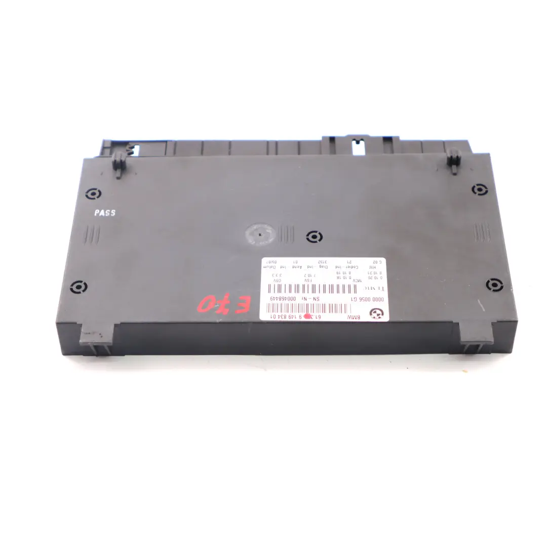 BMW X5 E70 Asiento Delantero Unidad Control Módulo ECU Izquierda Derecha - SKU 9149834 - Número de pieza 9149834