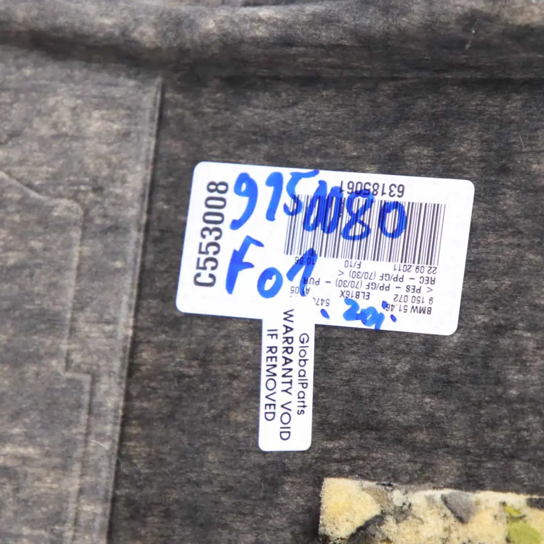 Parcel Shelf Rear Window Trim Panel Anthracite to BMW F01 F02 with Part number 9150080 BMW F01 F02 Parcel Shelf Rear Window Trim Panel Anthracite - SKU 9150080 - Part number 9150080