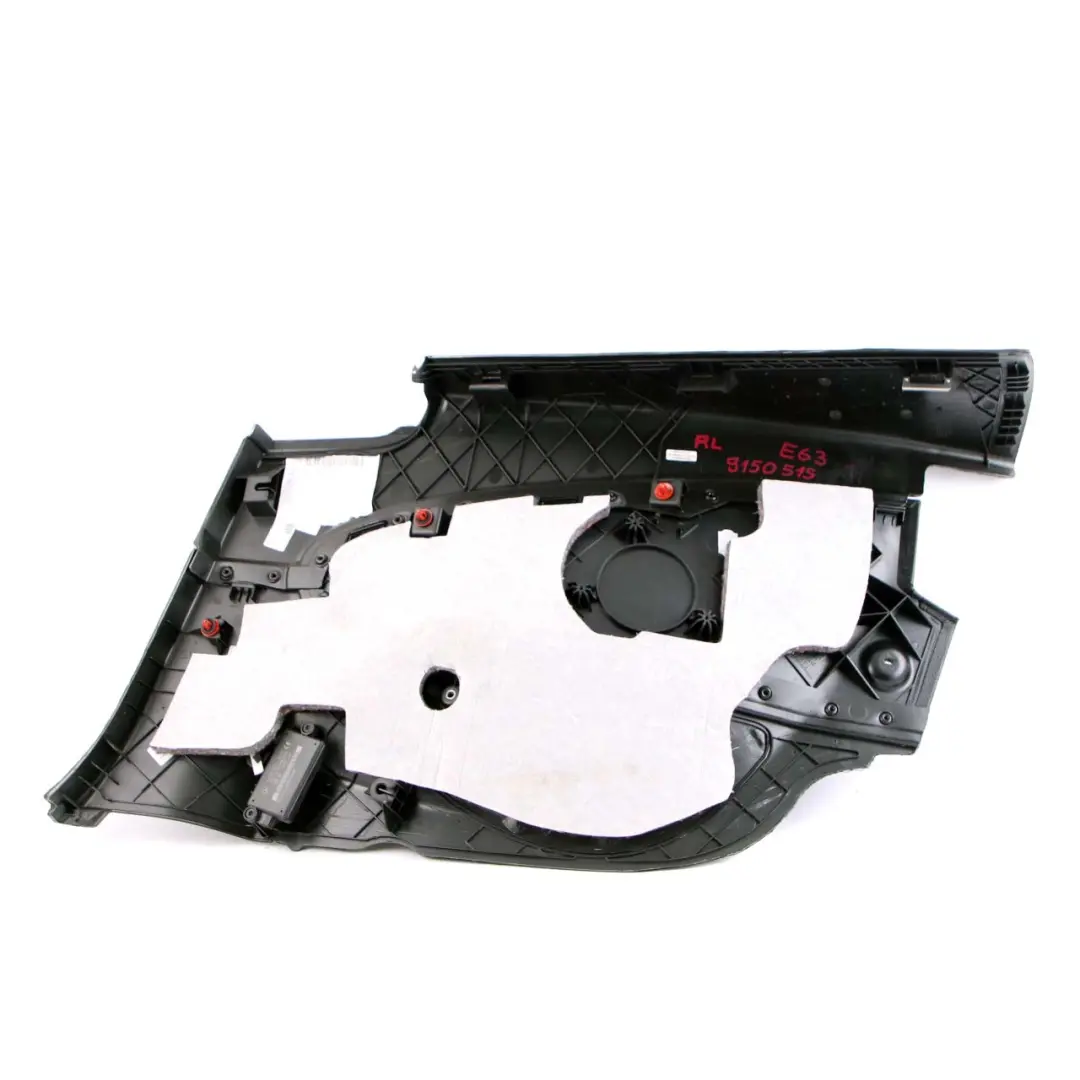 Left N/S Lateral Trim Panel Leather Dakota Black to BMW 6 E63 Coupe Rear with Part number 9150515 BMW 6 E63 Coupe Rear Left N/S Lateral Trim Panel Leather Dakota Black - SKU 9150515 - Part number 9150515