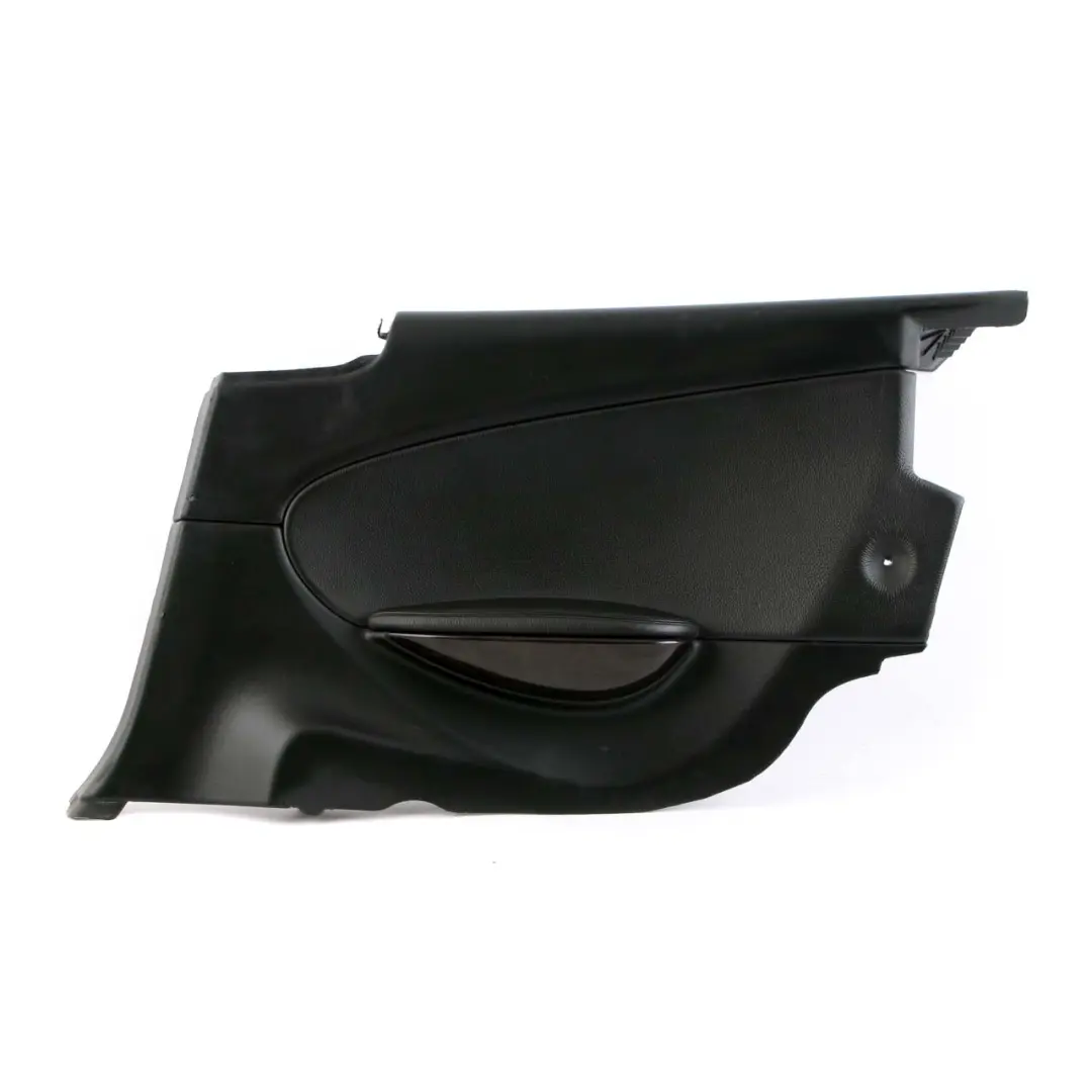 Right O/S Lateral Trim Panel Leather Dakota Black to BMW 6 E63 Coupe Rear with Part number 9150516 BMW 6 E63 Coupe Rear Right O/S Lateral Trim Panel Leather Dakota Black - SKU 9150516 - Part number 9150516