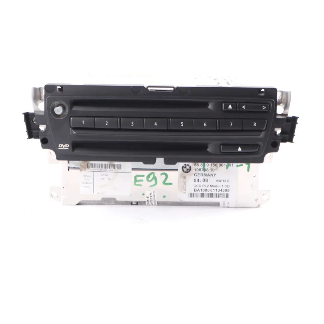 Navigation System BMW E90 E91 E92 Professional CCC Sat Nav Controller to with Part number 9150961 Navigation System BMW E90 E91 E92 Professional CCC Sat Nav Controller - SKU 9150961-1 - Part number 9150961