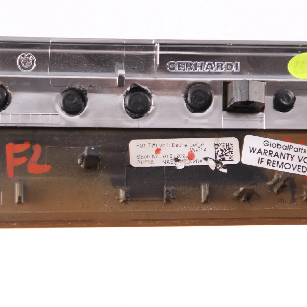  Zierleiste Tür BMW F01 Vorne Links Abdeckung Holz Esche Beige - SKU 9151209 - Teilenummer 9151209