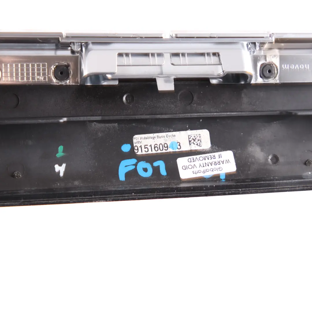 BMW F01 F02 Trim Window Shelf Rear Wood Ash Anthracite - SKU 9151609 - Numéro de pièce 9151609