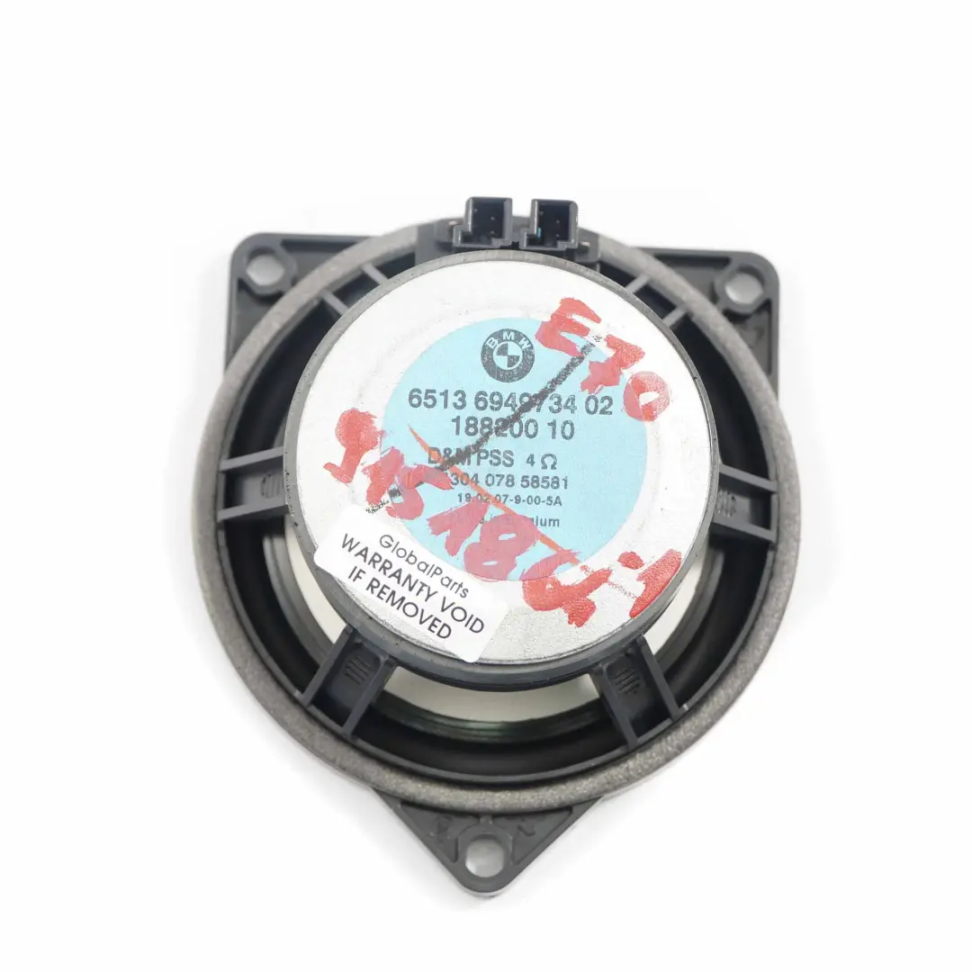 Altavoz Hifi BMW X5 E70 X6 E71 X3 E83 Top Unidad Sonido Tarjeta Puerta 6949734 - SKU 9151864-1 - Número de pieza 9151864