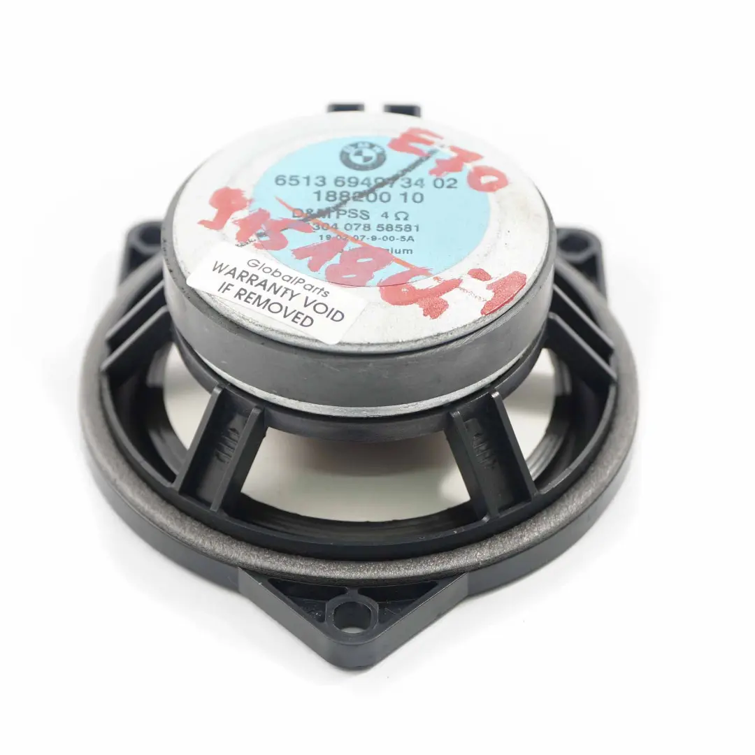  HiFi Speaker BMW X5 E70 X6 E71 X3 E83 Top HiFi Sound Unit Door Card 6949734 - SKU 9151864-1 - Part number 9151864