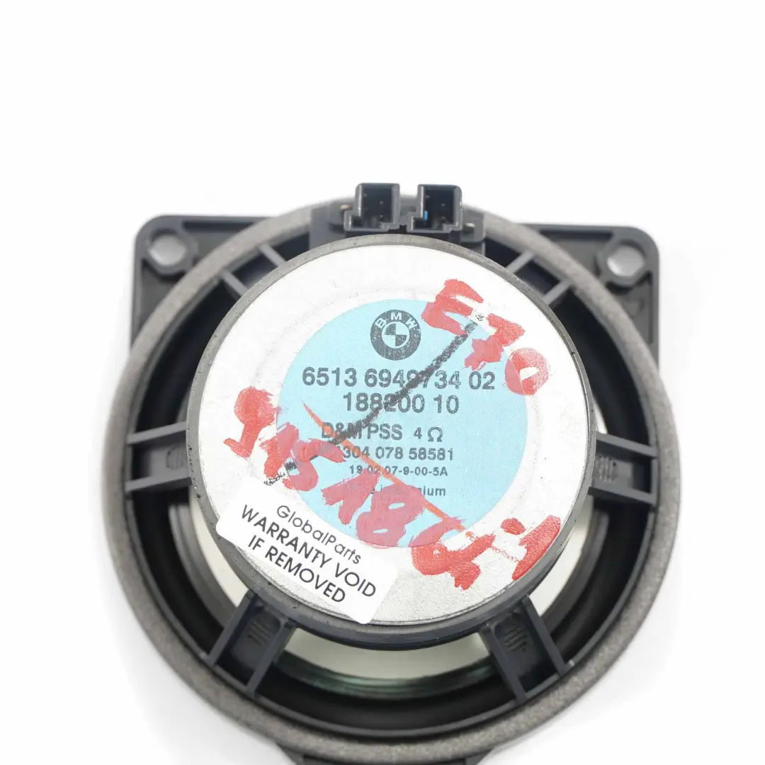  HiFi Speaker BMW X5 E70 X6 E71 X3 E83 Top HiFi Sound Unit Door Card 6949734 - SKU 9151864-1 - Part number 9151864