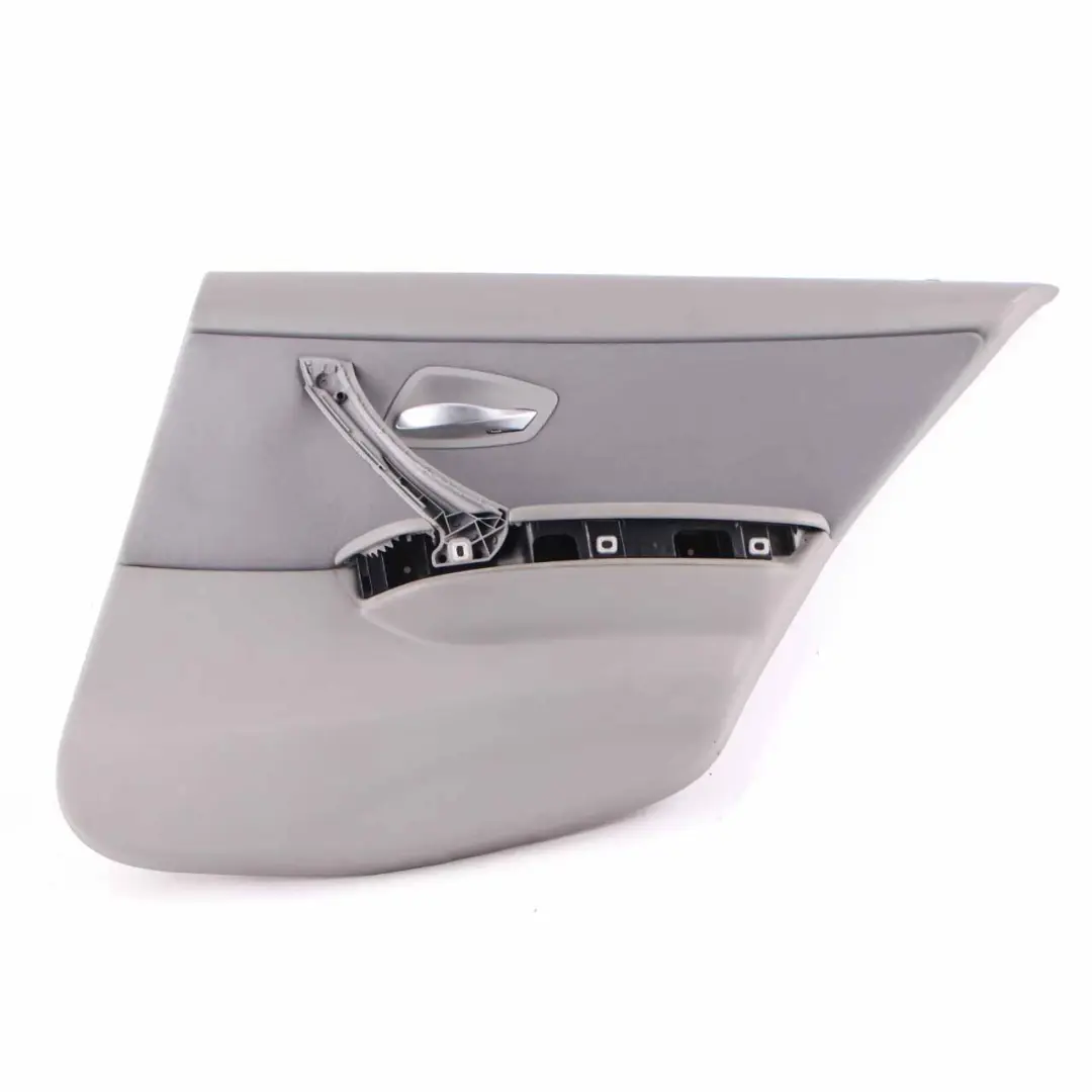 Door Card Rear Right O/S Door Lining Grey Cloth Trim Panel to BMW E90 with Part number 9152362 BMW E90 Door Card Rear Right O/S Door Lining Grey Cloth Trim Panel - SKU 9152362-1 - Part number 9152362