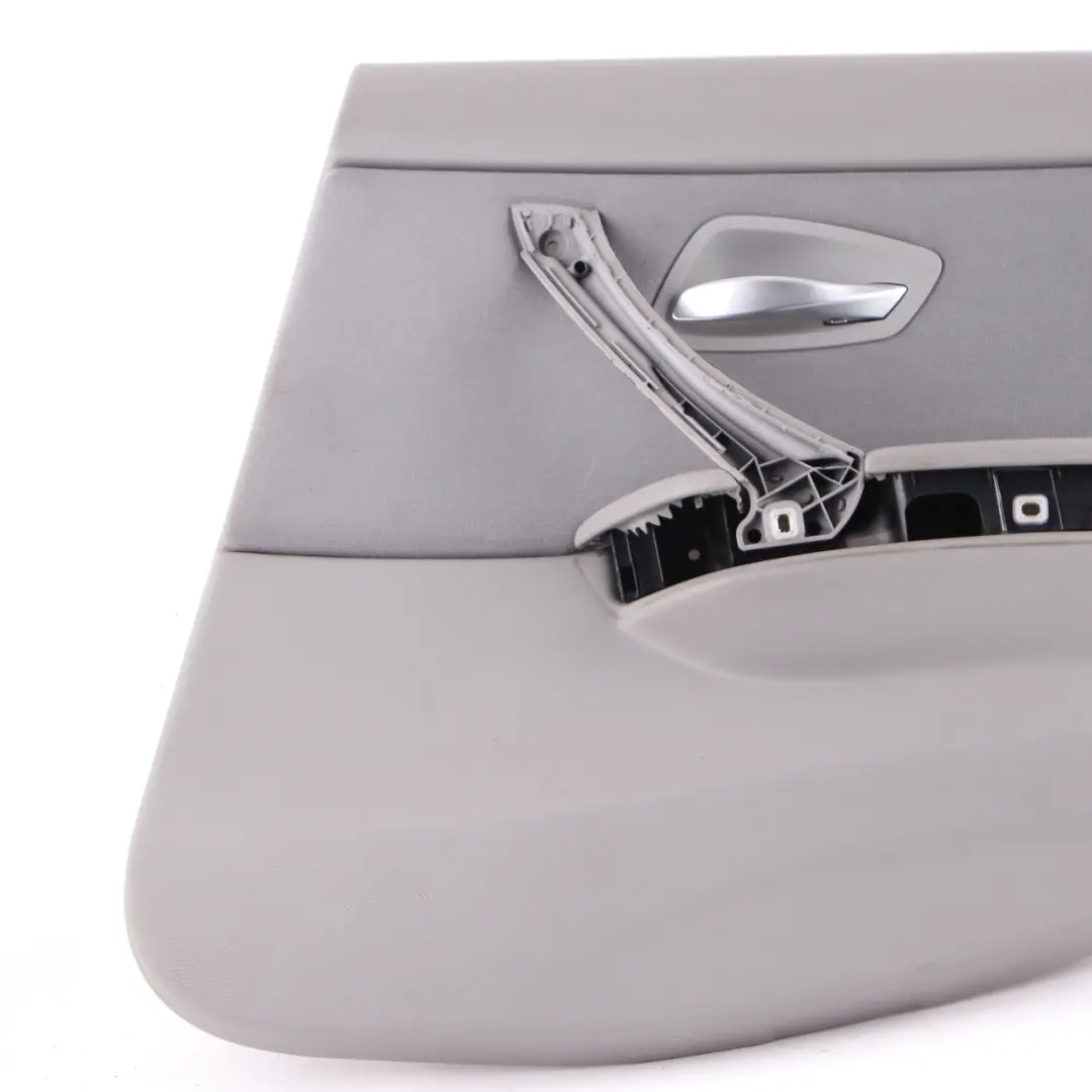 Door Card Rear Right O/S Door Lining Grey Cloth Trim Panel to BMW E90 with Part number 9152362 BMW E90 Door Card Rear Right O/S Door Lining Grey Cloth Trim Panel - SKU 9152362-1 - Part number 9152362