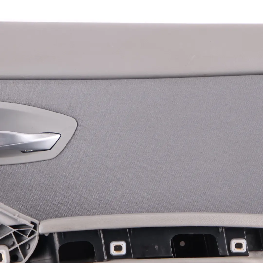 Door Card Rear Right O/S Door Lining Grey Cloth Trim Panel to BMW E90 with Part number 9152362 BMW E90 Door Card Rear Right O/S Door Lining Grey Cloth Trim Panel - SKU 9152362-1 - Part number 9152362