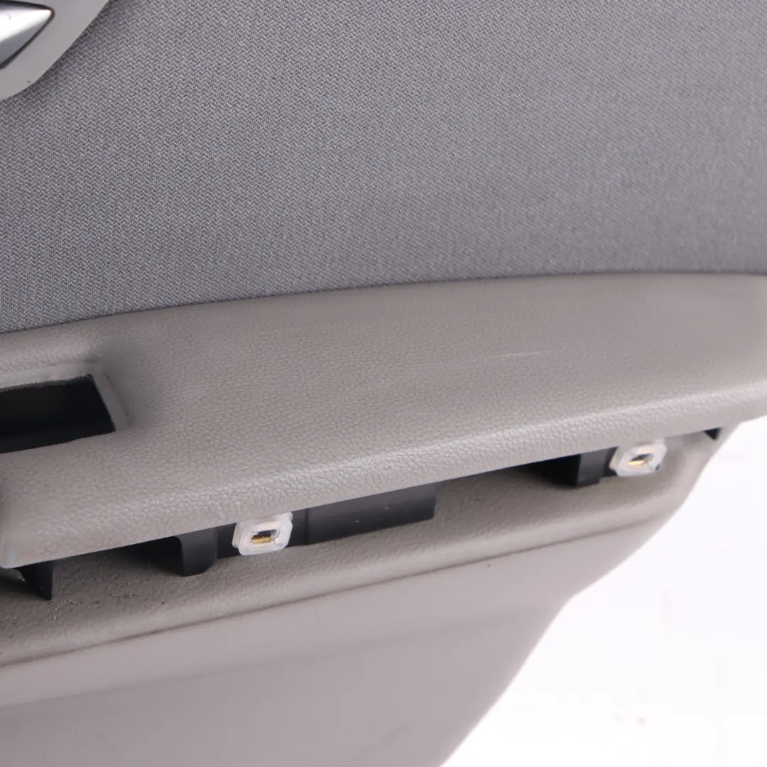 Door Card Rear Right O/S Door Lining Grey Cloth Trim Panel to BMW E90 with Part number 9152362 BMW E90 Door Card Rear Right O/S Door Lining Grey Cloth Trim Panel - SKU 9152362-1 - Part number 9152362