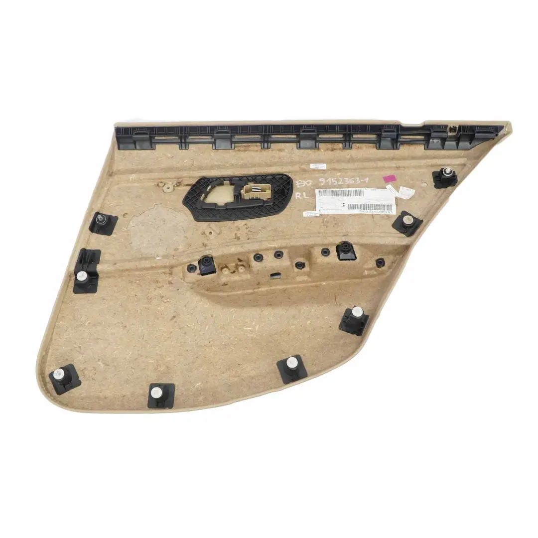Türverkleidung Abdeckung Hinten Links Stoff Fluid Beige für BMW E90 LCI mit Teilenummer 9167913 BMW E90 LCI Türverkleidung Abdeckung Hinten Links Stoff Fluid Beige - SKU 9152363-1 - Teilenummer 9167913