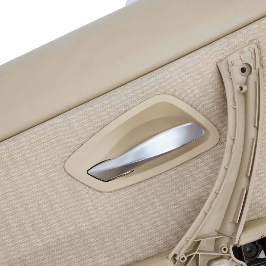 BMW E90 LCI Türverkleidung Abdeckung Hinten Links Stoff Fluid Beige - SKU 9152363-1 - Teilenummer 9167913