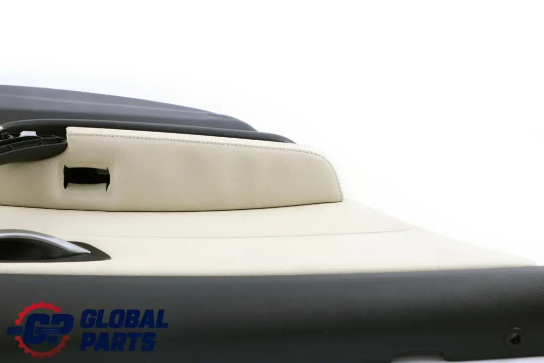 Left Door Card Lining Lemon Leather Trim Panel para BMW E90 Rear con número de pieza 9152387 BMW E90 Rear Left Door Card Lining Lemon Leather Trim Panel - SKU 9152387 - Número de pieza 9152387