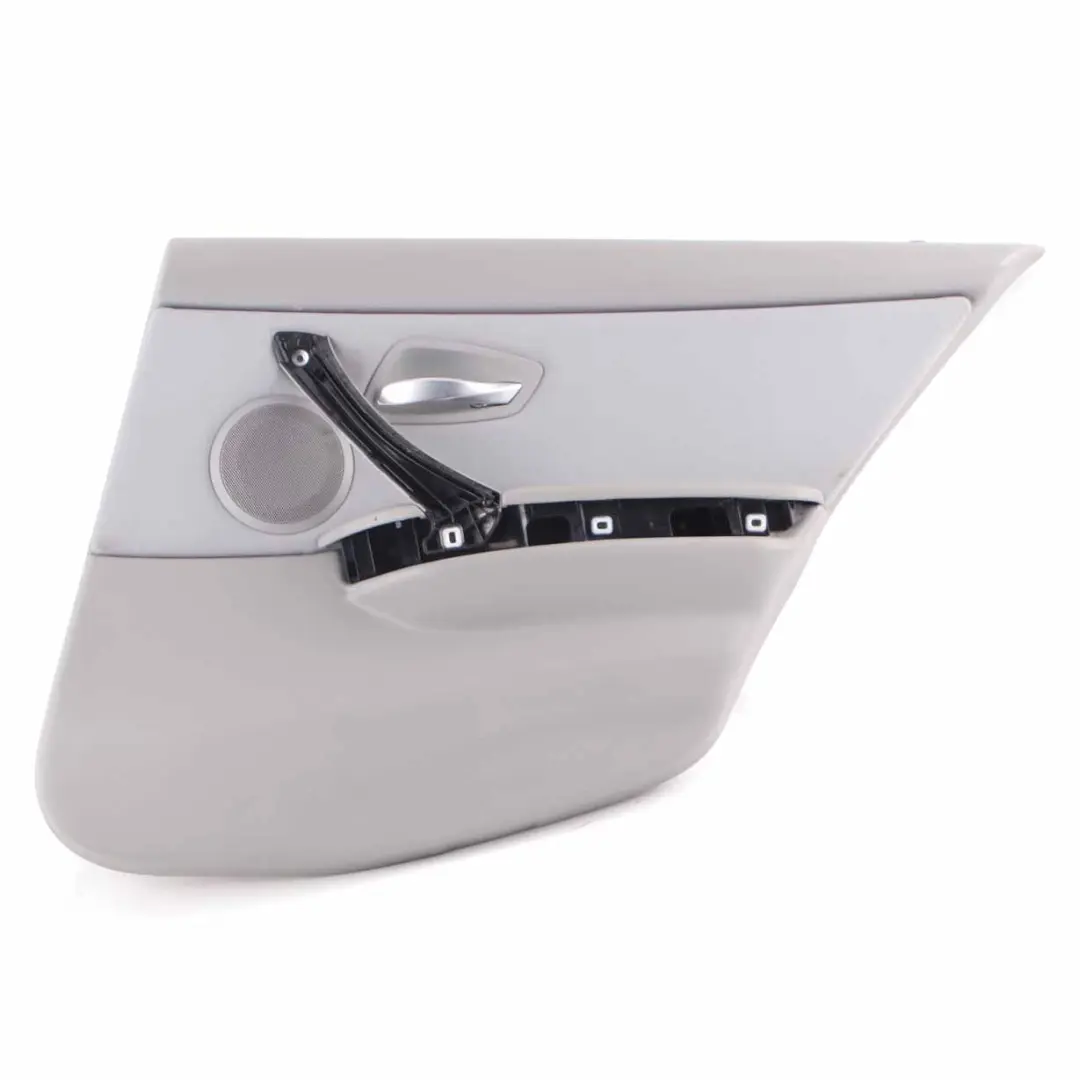 Grey Cloth Rear Right O/S Door Card Lining Trim Panel to BMW 3 Series E90 E91 with Part number 9152396 BMW 3 Series E90 E91 Grey Cloth Rear Right O/S Door Card Lining Trim Panel - SKU 9152396 - Part number 9152396