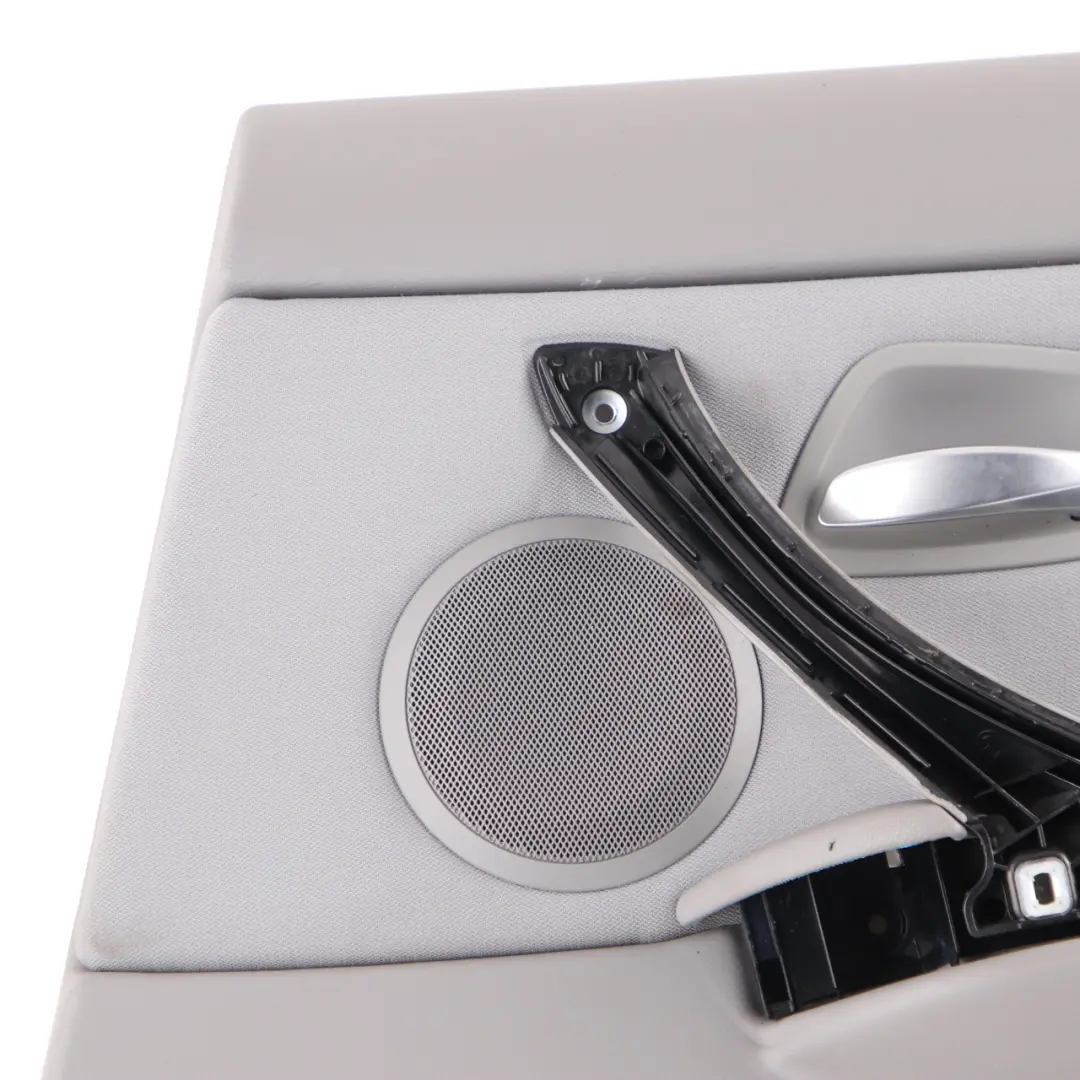 Grey Cloth Rear Right O/S Door Card Lining Trim Panel to BMW 3 Series E90 E91 with Part number 9152396 BMW 3 Series E90 E91 Grey Cloth Rear Right O/S Door Card Lining Trim Panel - SKU 9152396 - Part number 9152396
