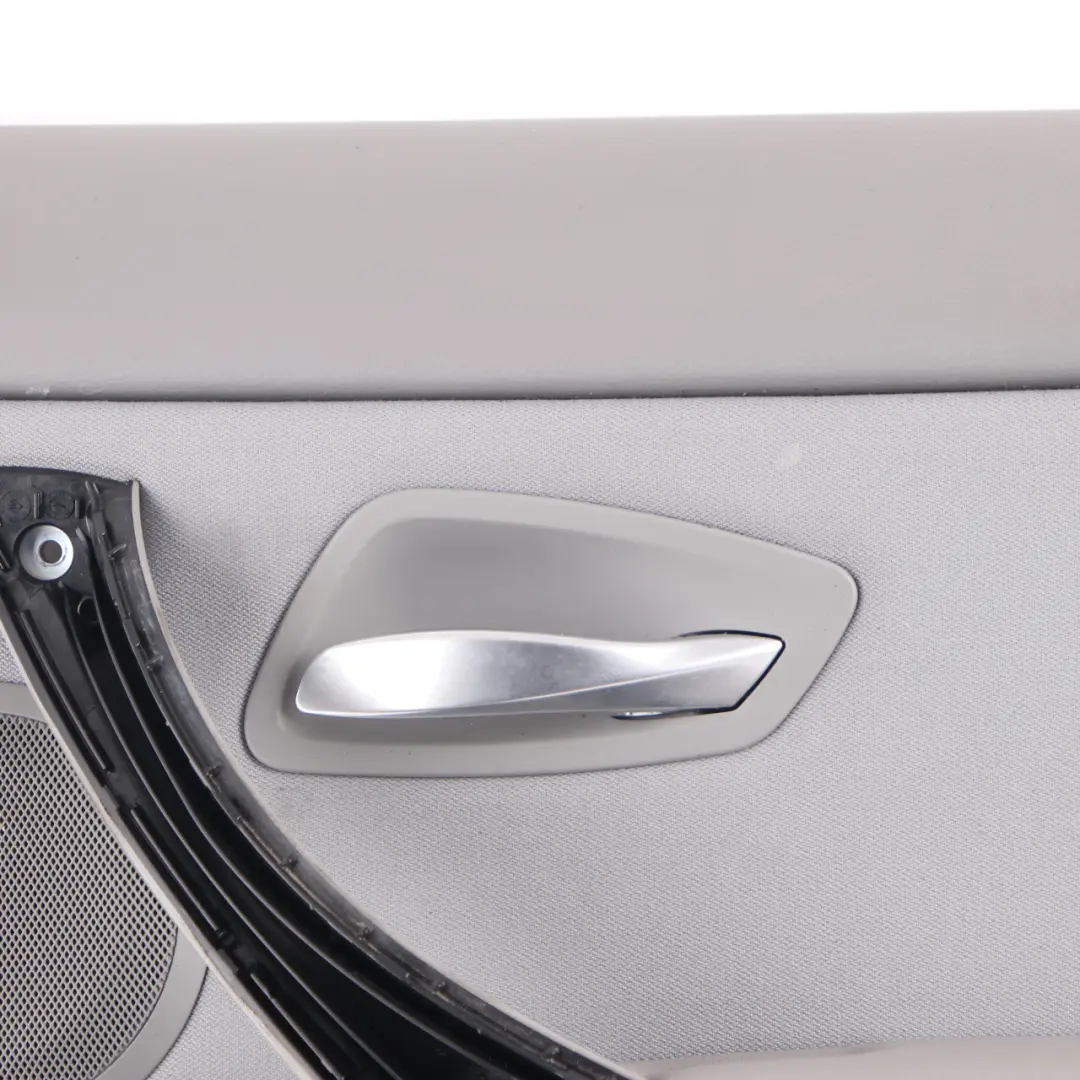 Grey Cloth Rear Right O/S Door Card Lining Trim Panel to BMW 3 Series E90 E91 with Part number 9152396 BMW 3 Series E90 E91 Grey Cloth Rear Right O/S Door Card Lining Trim Panel - SKU 9152396 - Part number 9152396