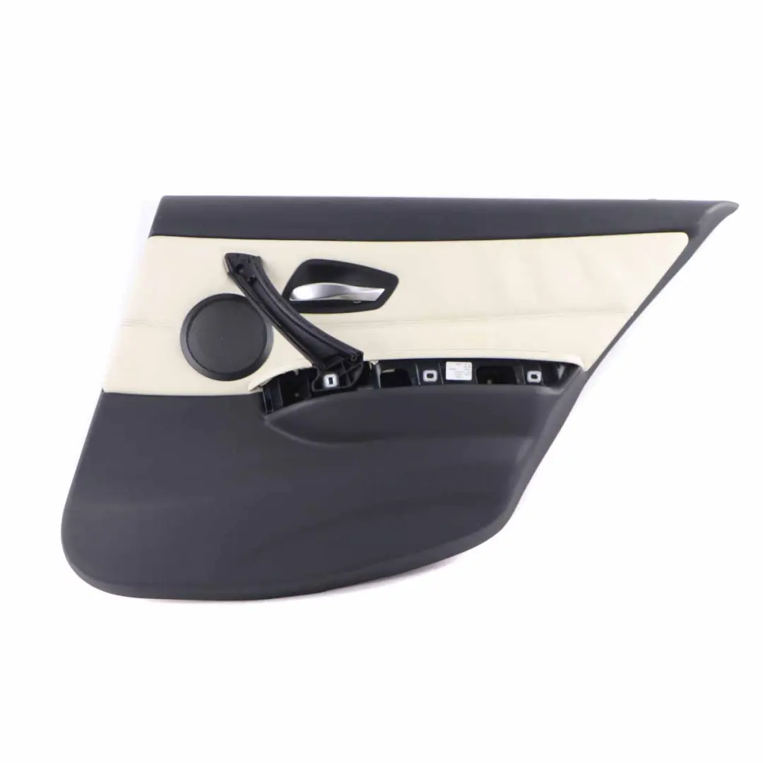BMW 3 Series E90 E91 Rear Right O/S Door Card Leather Lemon Trim Panel - SKU 9152422 - Part number 9152422