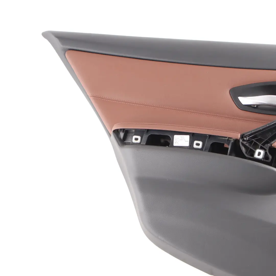  Door Card BMW E90 E91 LCI Rear Left Door Panel HiFi N/S Leather Dakota Terra - SKU 9152423 - Part number 9152423