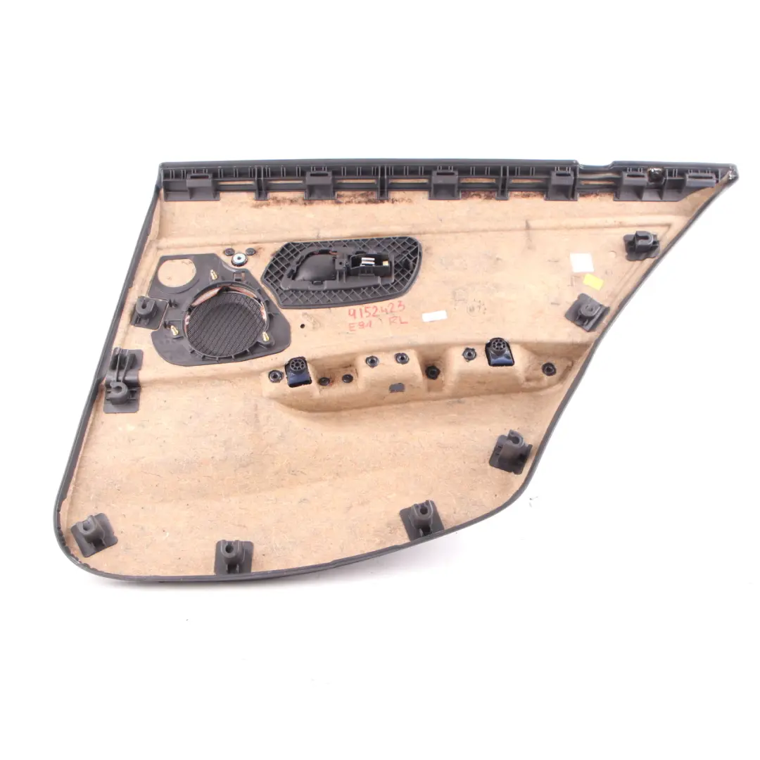  Door Card BMW E90 E91 LCI Rear Left Door Panel HiFi N/S Leather Dakota Terra - SKU 9152423 - Part number 9152423