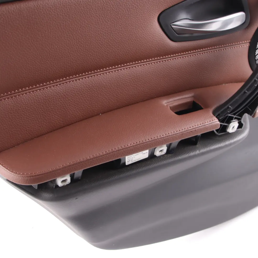 Door Card BMW E90 E91 LCI Rear Left Door Panel HiFi N/S Leather Dakota Terra to with Part number 9152423 Door Card BMW E90 E91 LCI Rear Left Door Panel HiFi N/S Leather Dakota Terra - SKU 9152423 - Part number 9152423