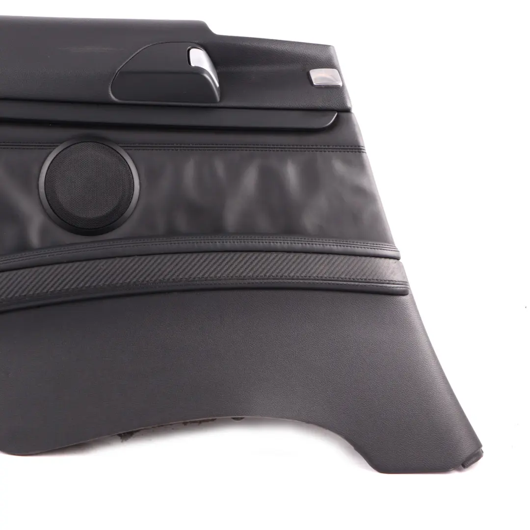 Left N/S Lateral Trim Panel Lining Black Leather to BMW E92 M3 Coupe Rear with Part number 9152823 BMW E92 M3 Coupe Rear Left N/S Lateral Trim Panel Lining Black Leather - SKU 9152823 - Part number 9152823